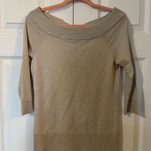 WHBM gold sweater